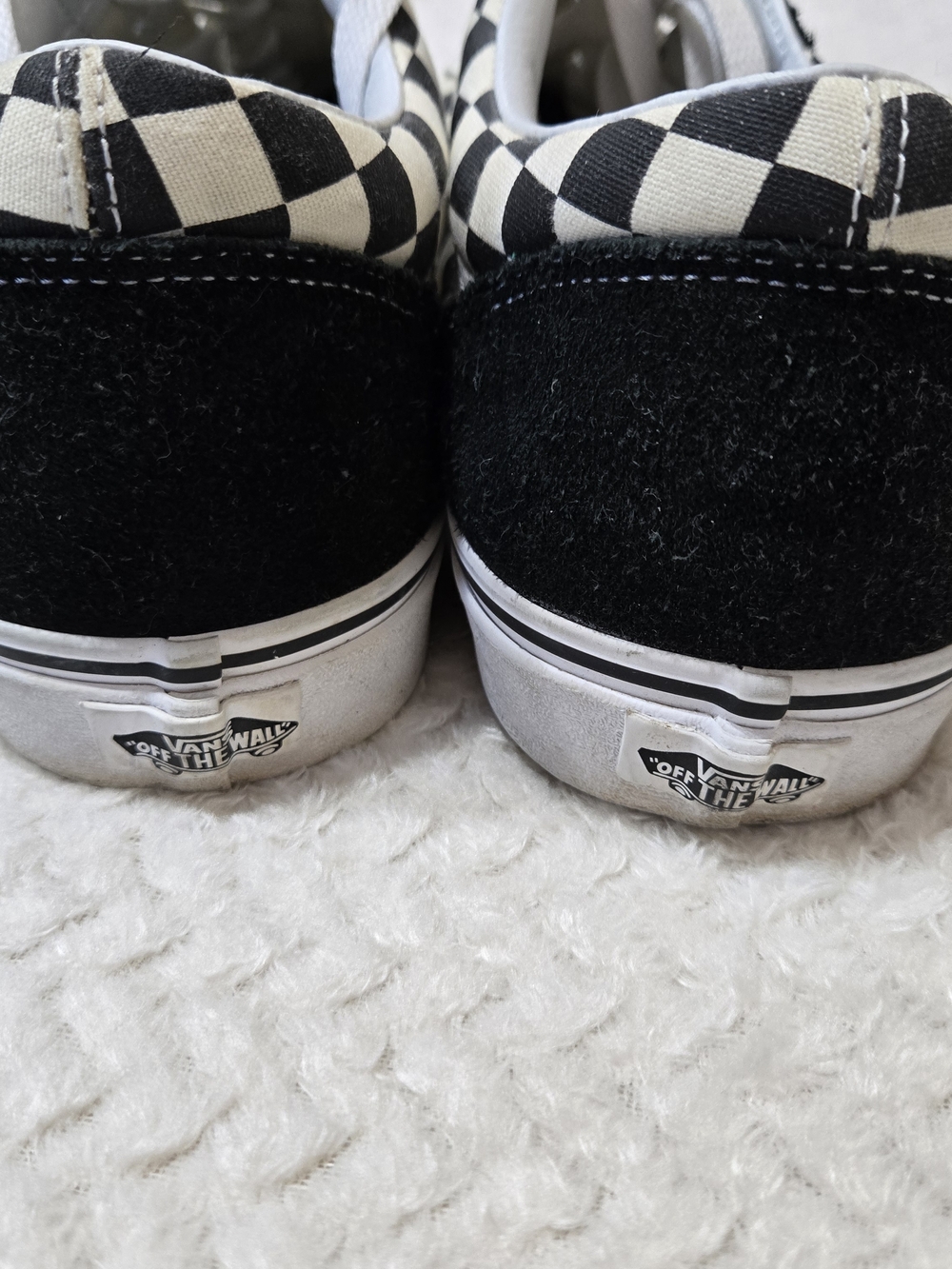 Vans OLD SKOOL Navy & Checkered W/ Black Suede Mens Size 14 Bundle 2 Pairs - Picture 8 of 11